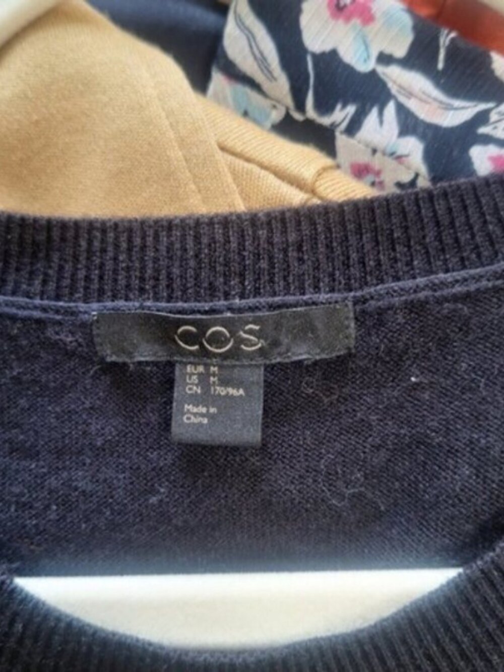 COSS Merino Wool Black Knit Midi Sweater Dress Long Sleeve  Sz Medium - Picture 10 of 10